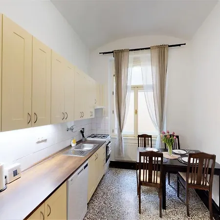 民宿 14a Charm Wenceslas Square With Shared Kitchen And Bathroom